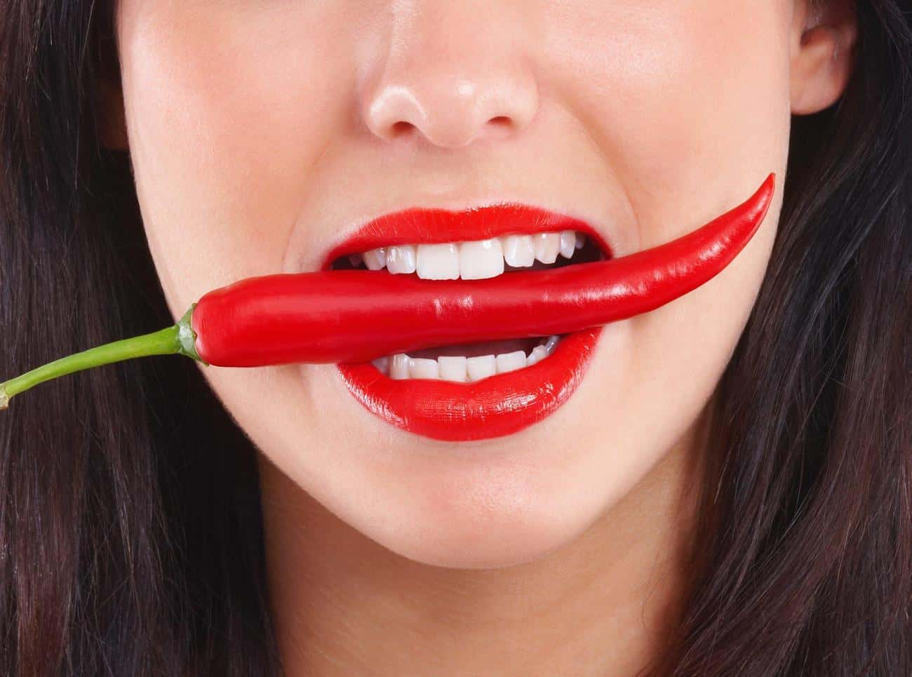 Close-up of a smile with immediate whitening results after treatment Dudley