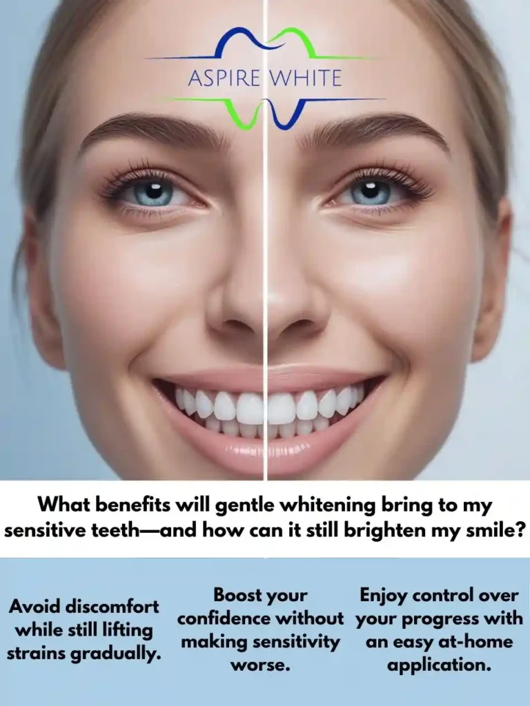 What benefits will gentle whitening bring to my sensitive teeth—and how can it still brighten my smile Dudley